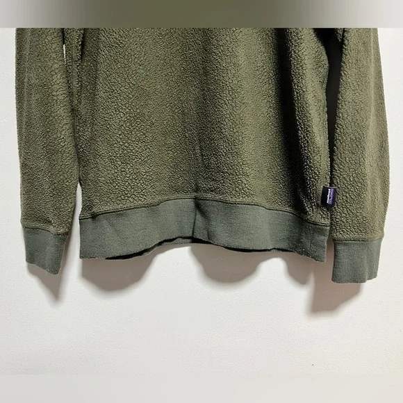 Patagonia Olive Reversible Fleece Pullover | Cozy | XL Fit | Outdoor Staple - Picture 9 of 9
